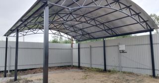 Арочные навесы из металлопрофиля Калуга, цена от 3480 руб.
